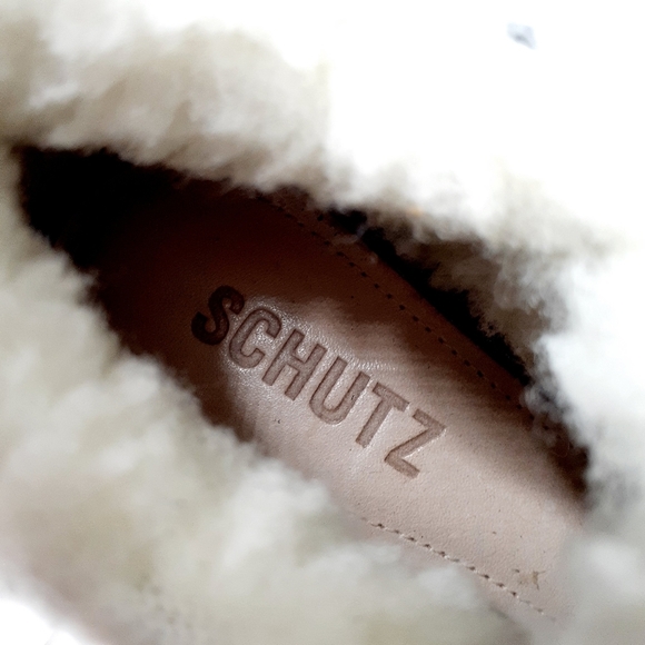 NEW Schutz Lucille Leather Animal Print Low Boots F716 - Picture 10 of 12